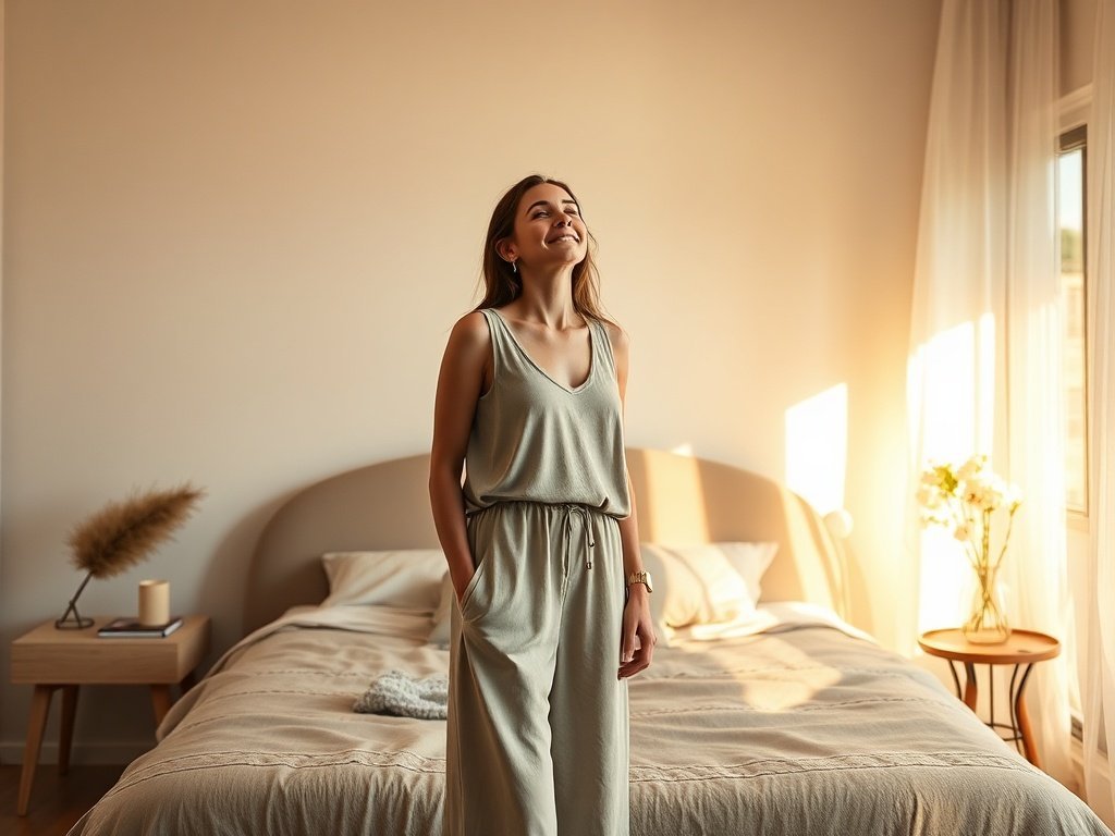 How a curved bed frame can make a plain bedroom feel 10x more designed