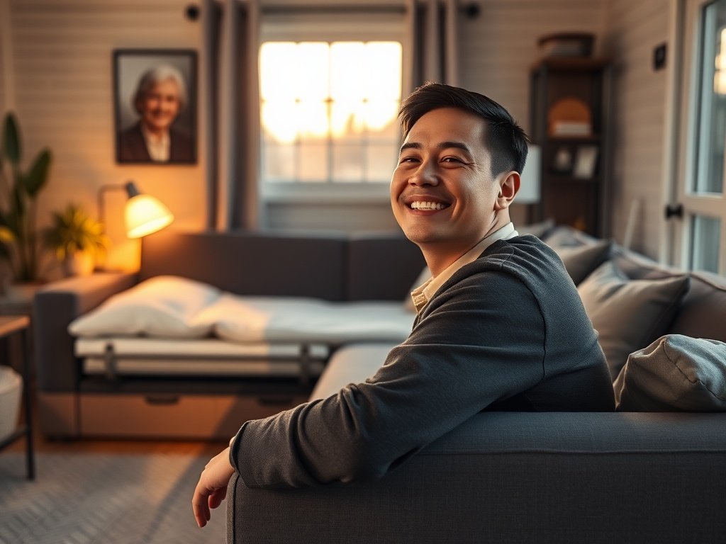 Tiny House Living Room Makeovers: How a 108-Inch Modular Sleeper Sofa Can Replace 3 Pieces in One Small Room