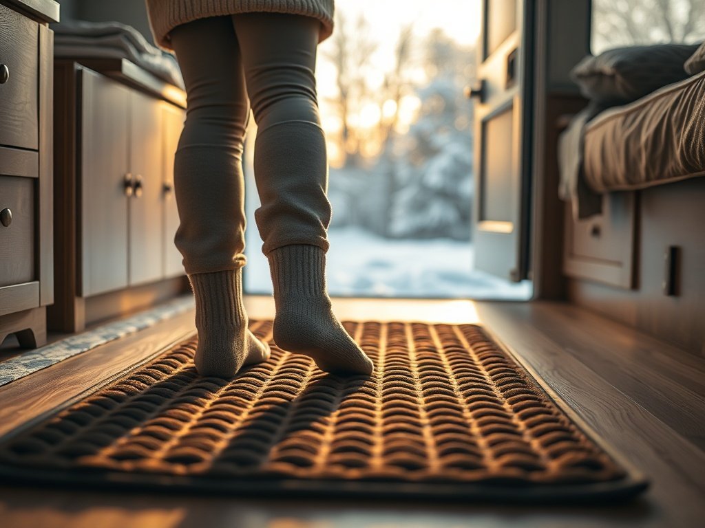 How a Heated Rug Mat Can Make a Freezing RV Floor Feel Warm in 5 Minutes