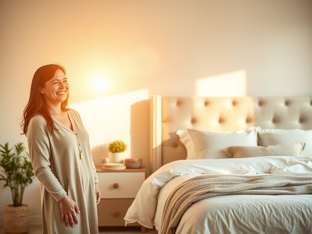 How a beige linen headboard can make a bedroom feel finished in 10 minutes for under $80
