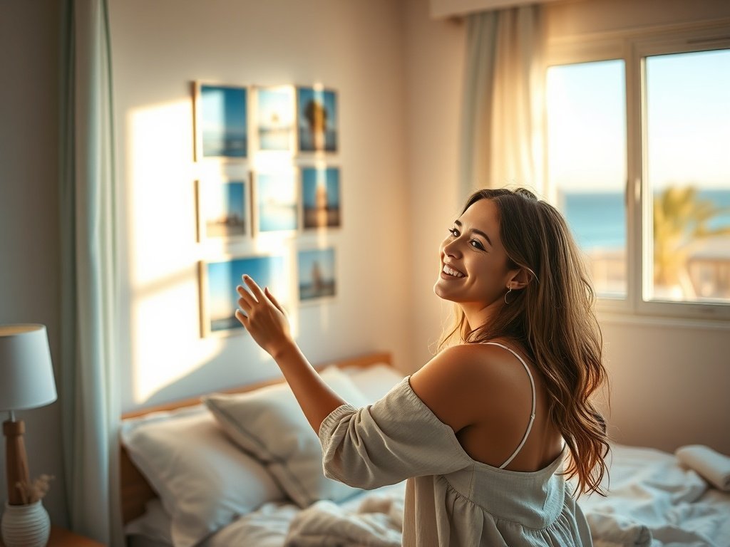 How a $9.99 beach print set can transform one blank wall into a curated surf-shop look in under 10 minutes