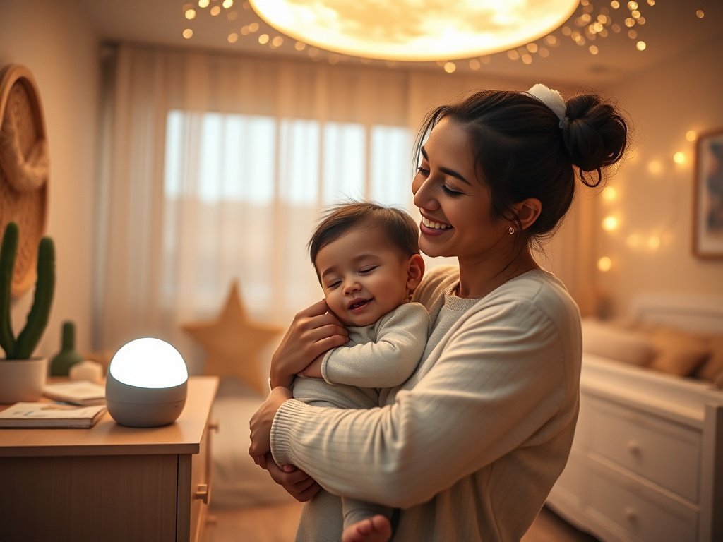 Review the COOLNIGHT moon projector: a $19.99 nursery light that turns bedtime into a calmer 3-minute routine