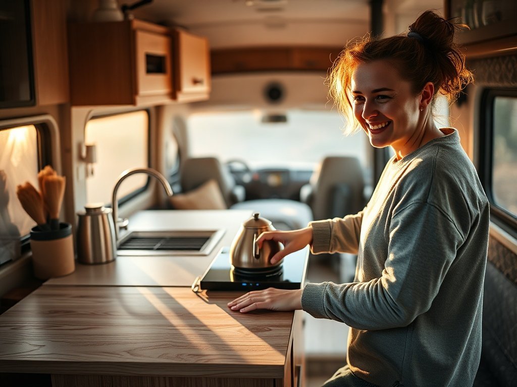 How an $83 induction burner can free up 2–3 feet of counter space in a cramped camper kitchen