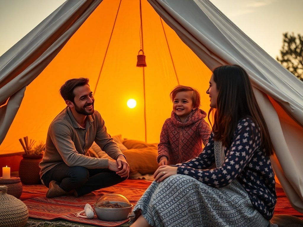 Turn a Backyard or Campsite Into a 4-Season Boho Retreat with This 3M Cotton Bell Tent