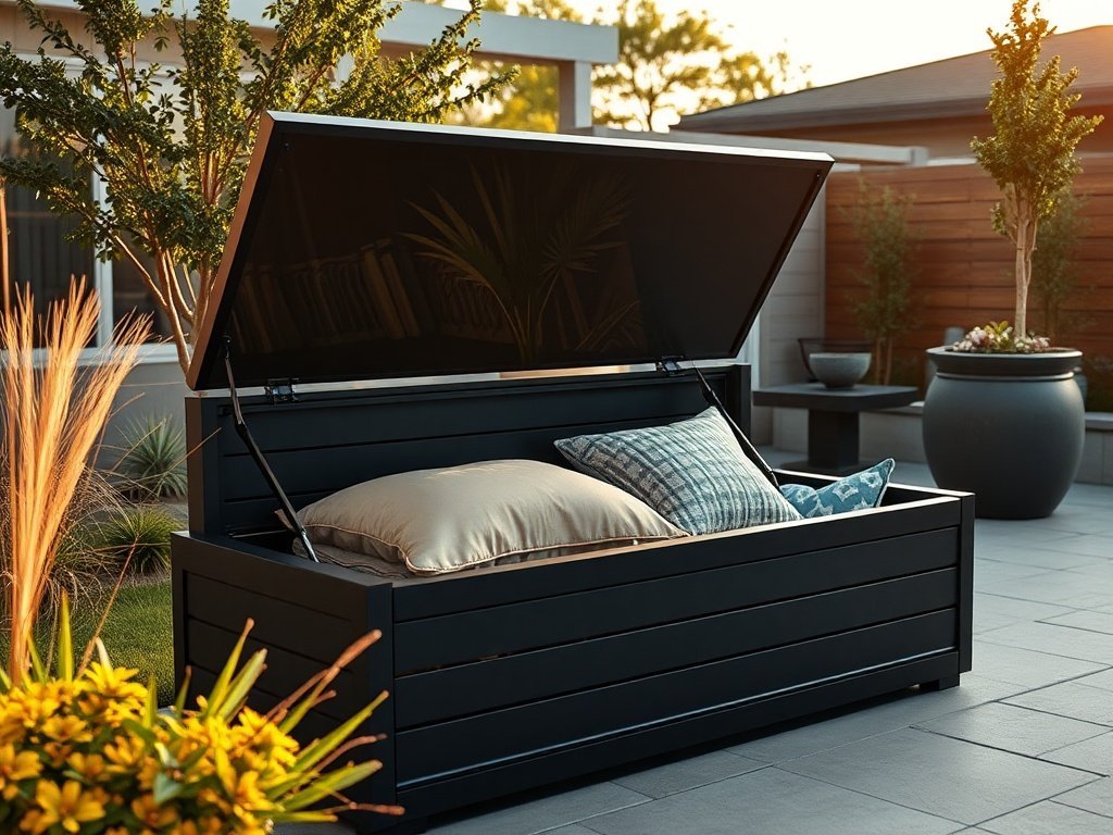 Turn Patio Clutter Into 80 Gallons of Hidden Storage and Extra Seating: A Game-Inspired Outdoor Bench That Cleans Up Fast