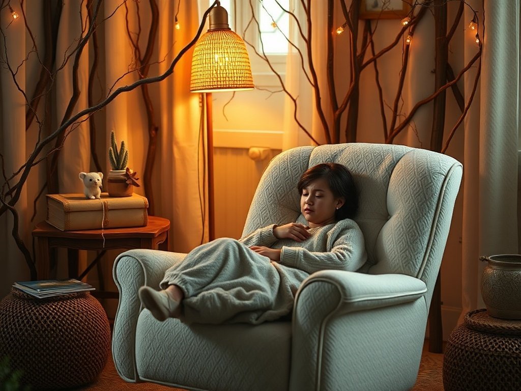 Turn one nursery corner into a calm, enchanted retreat with a swivel glider you can use from midnight feeds to daytime reading