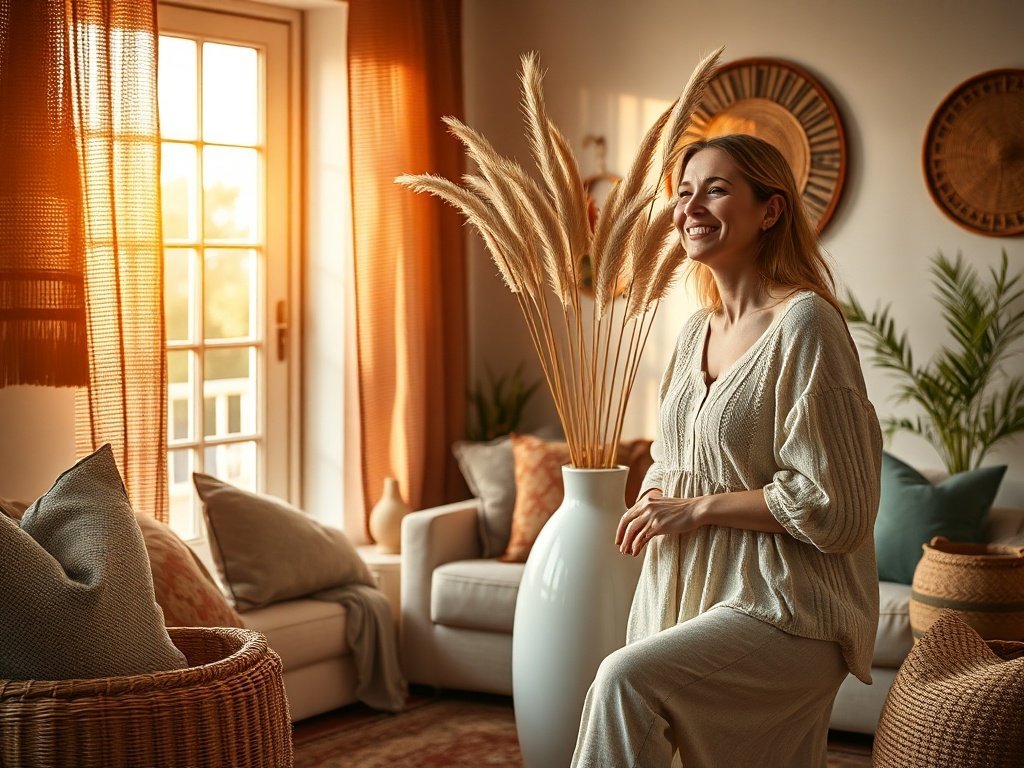 From blank corner to boho focal point: 1 tall vase that makes a room feel finished in minutes