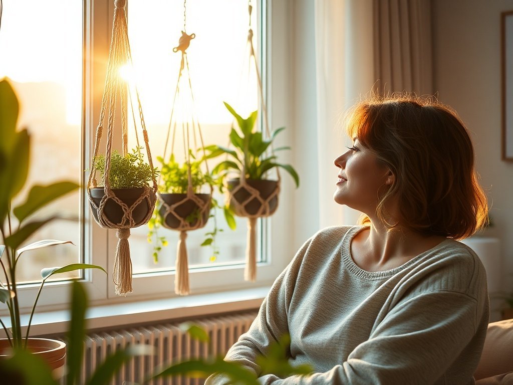 How 3 Self-Watering Hanging Baskets Can Turn a Flat Room Into a Designer-Looking Space