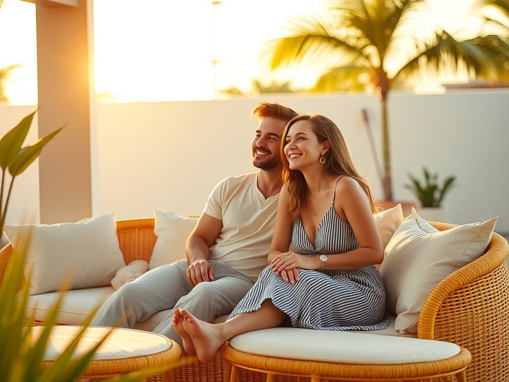 How a 6-piece modular sectional turns a plain patio into a magazine-worthy Hawaiian lounge