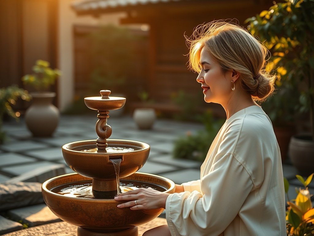 Turn a plain bowl into a calm Japanese-style water garden with one bamboo fountain kit