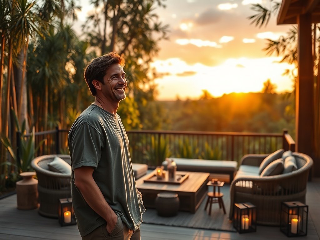 From cluttered patio to eco-lodge calm: 3 ways a 2-piece bamboo lounge set changes the whole outdoor mood