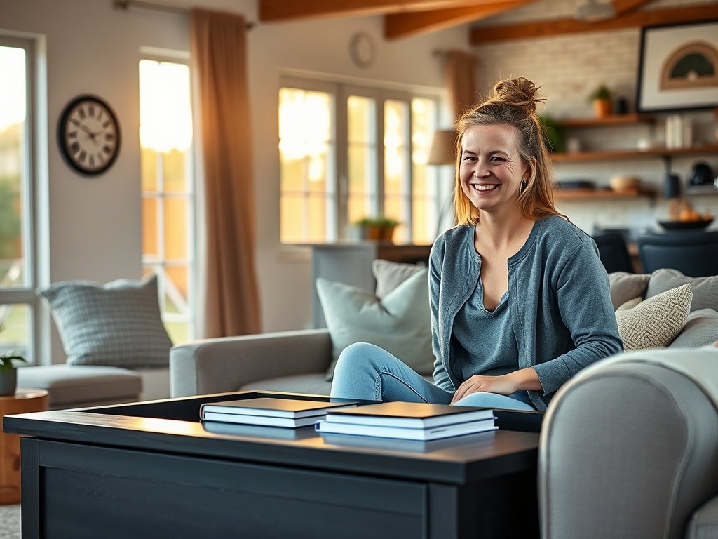 How a 40″ Lift-Top Coffee Table Adds Hidden Storage, a Sofa Work Surface, and a Cleaner Living Room