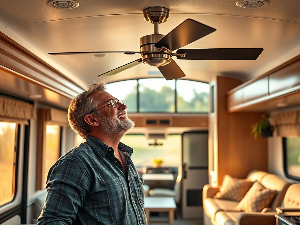 Turn Your RV Ceiling Into a Cooler, Quieter Comfort Zone with a 36″ Reversible Fan