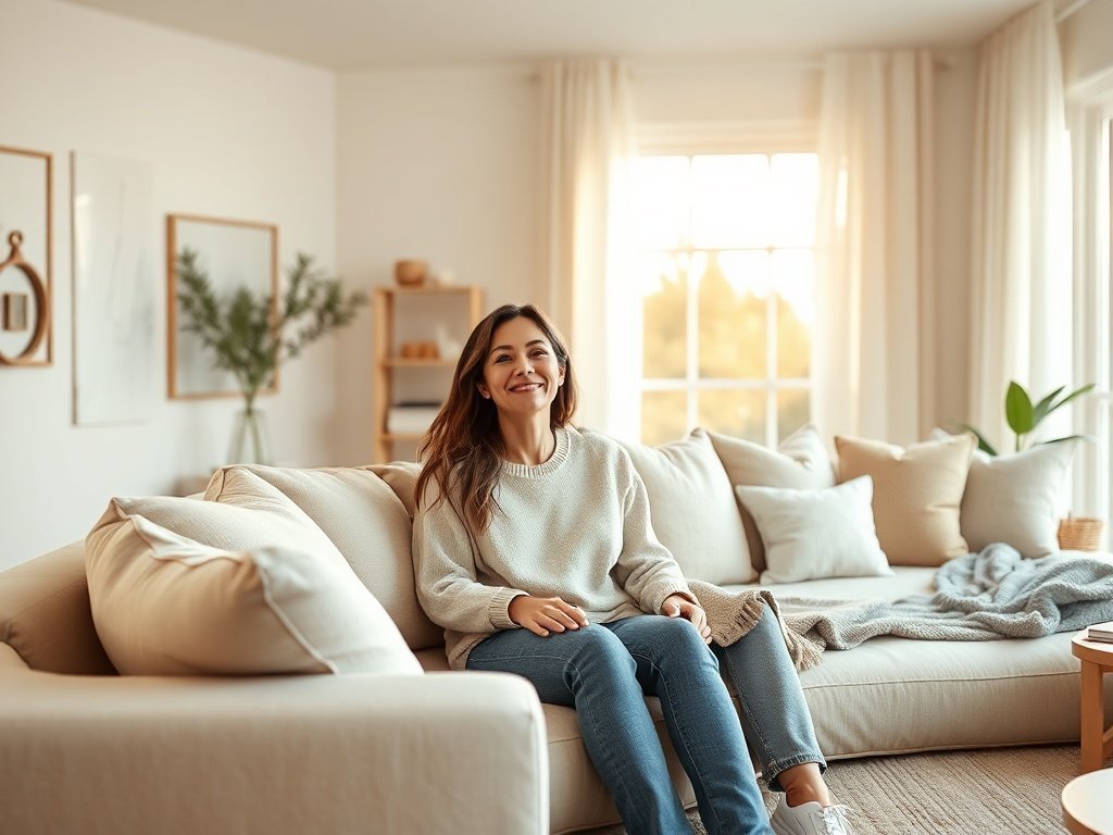 How a 106″ Boneless U-Shape Sectional Can Make a Small Nordic Lounge Feel Bigger, Calmer, and More Intentional