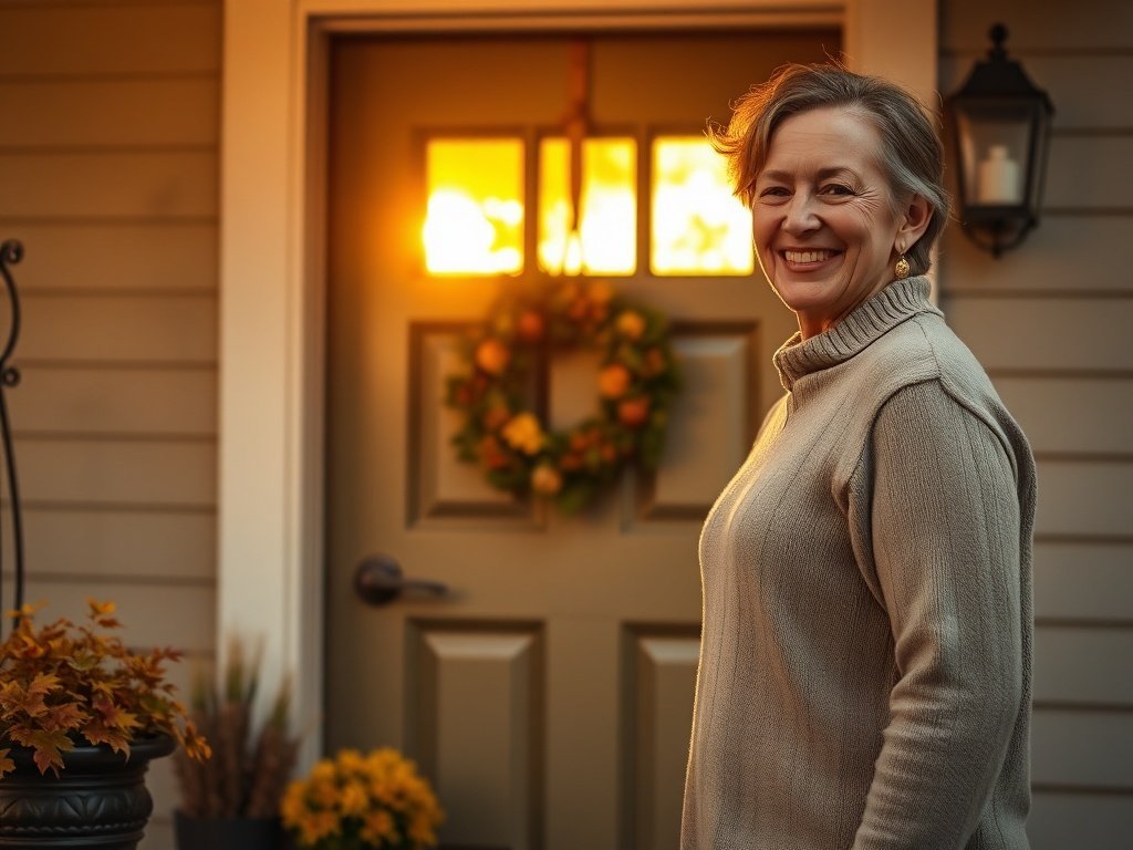 How a $29.99 26-Inch Fall Wreath Can Make Your Front Door Look Pulled Together in Minutes