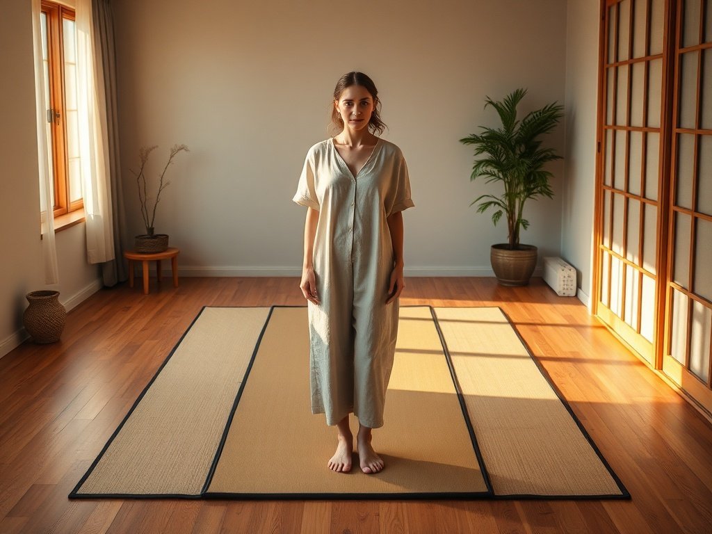 How one 1.2-inch tatami mat can turn a Japandi yoga corner into a real sleep-and-meditation zone