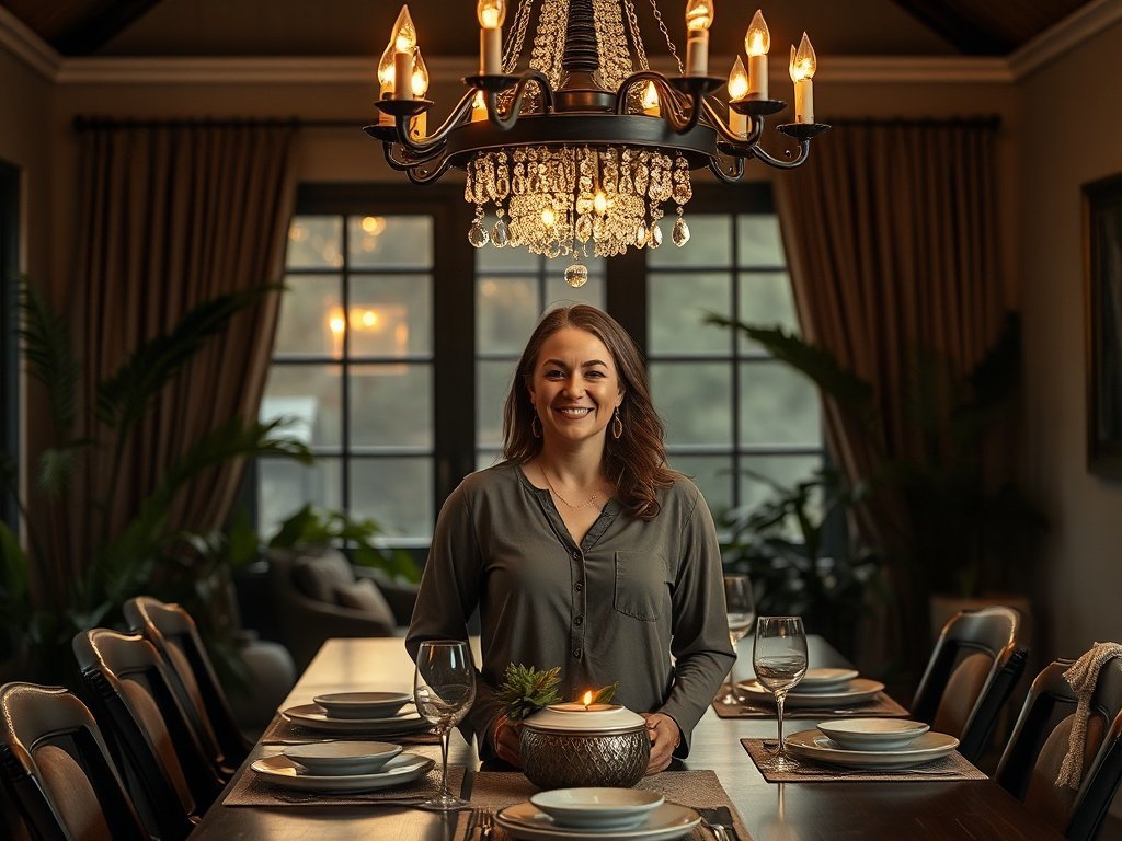 How a 24″ Gothic Crystal Chandelier Can Turn a Plain Dining Room Into a Moody Statement Space in One Afternoon