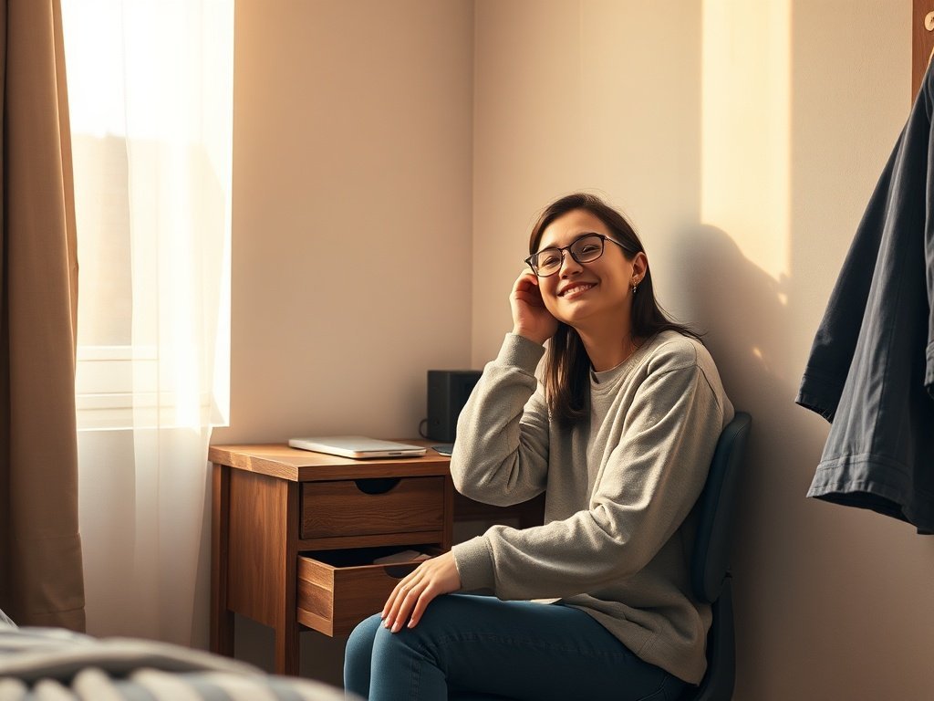 How a $35.85, 32-inch compact desk turns one cramped corner into a focused mini office