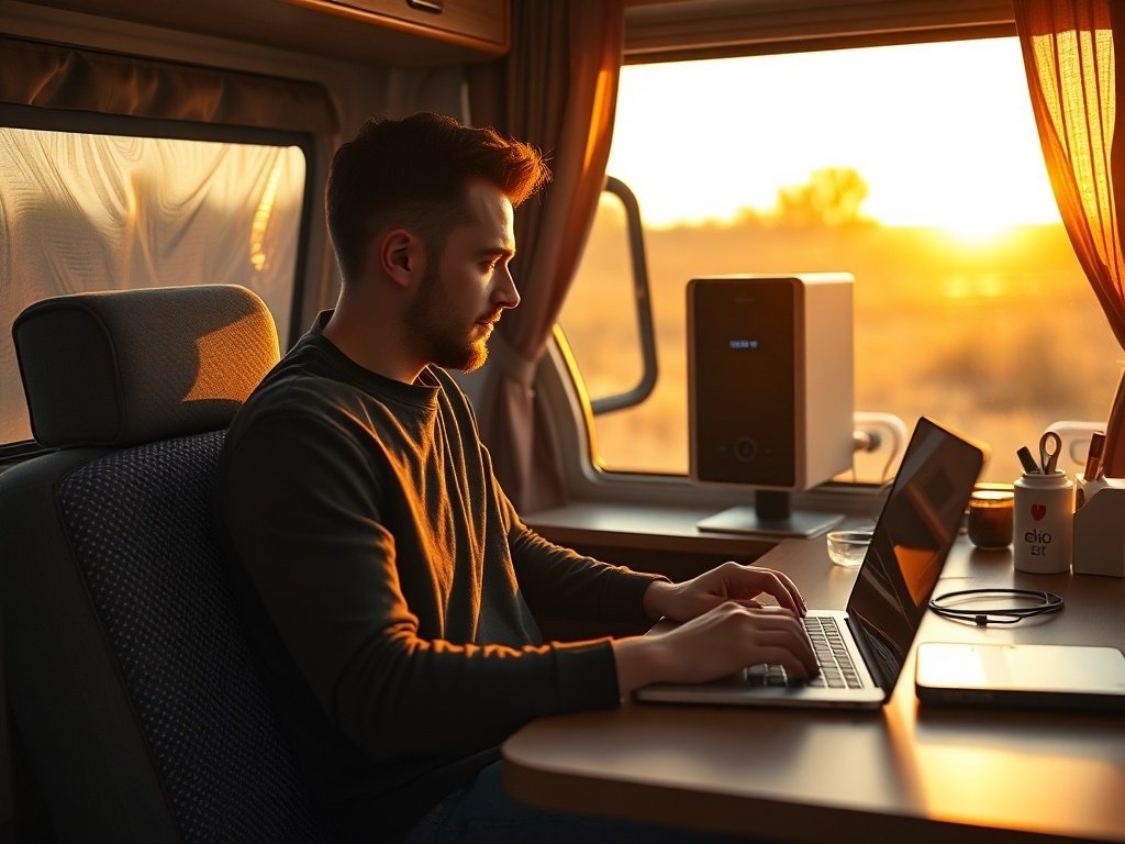 How a 2048Wh Power Station Can Keep Your RV Office Running for 8+ Hours Without Constant Outlet Hunting