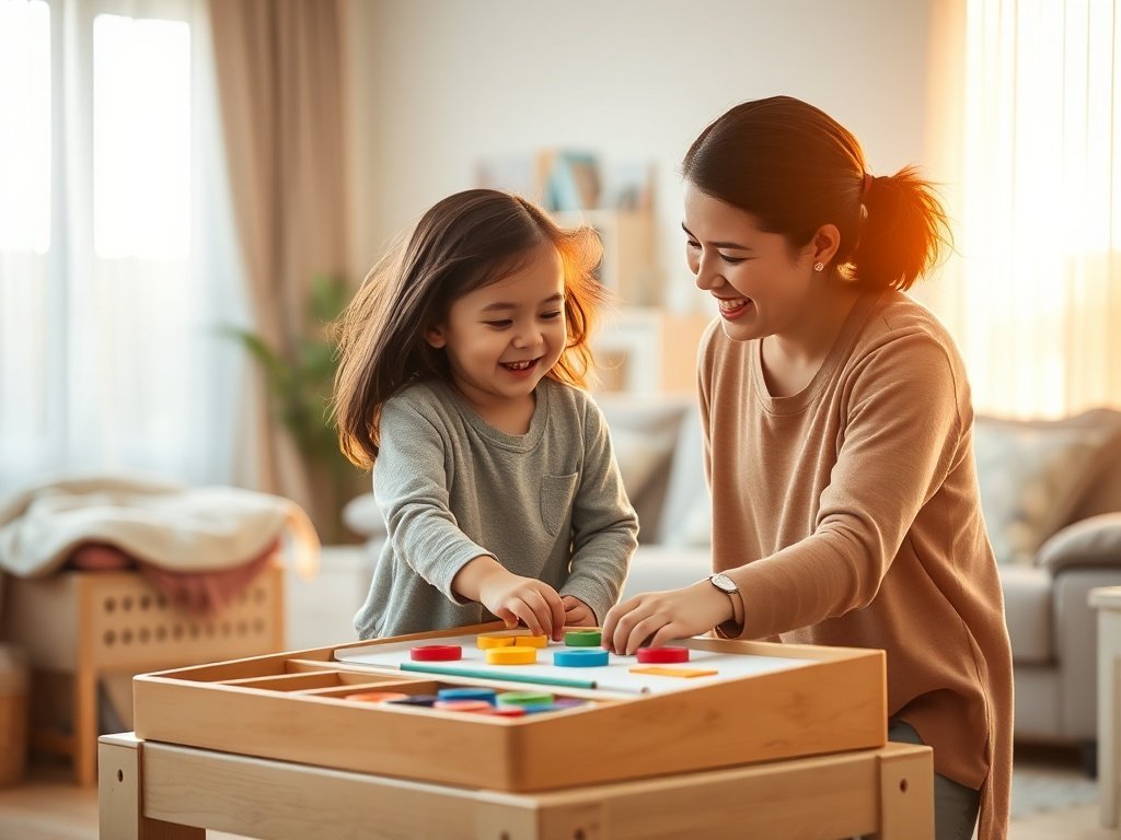 From cluttered corner to 5-in-1 Montessori art station: one foldable table that saves space and cleanup time