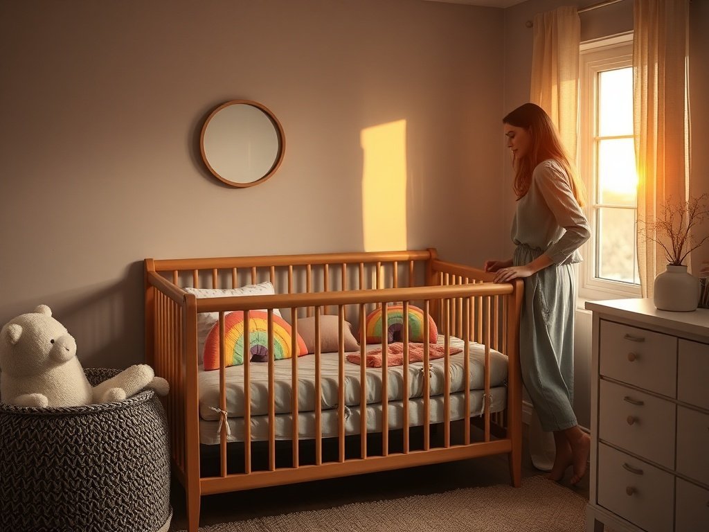 How to turn a plain crib into a soft boho rainbow nursery in 1 simple styling move