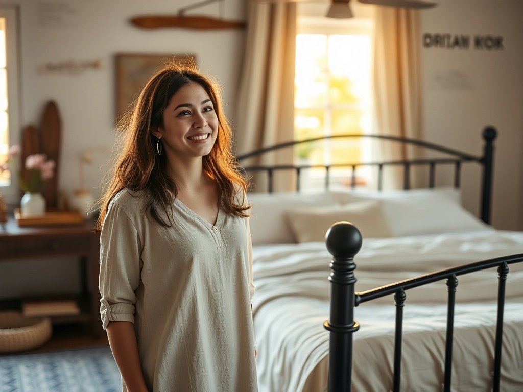How a Victorian Iron Bed Frame Can Transform a Cottagecore-Industrial Bedroom in One Weekend