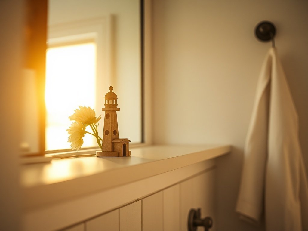 2 tiny wooden lighthouses that make a bathroom, nursery, or party table look finished in minutes