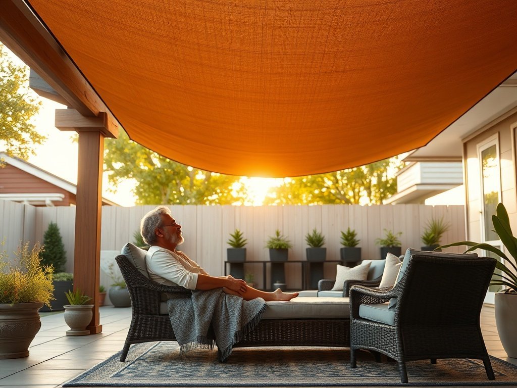 Turn a hot, exposed pergola into a cooler, more private backyard retreat with a $39.99 shade upgrade