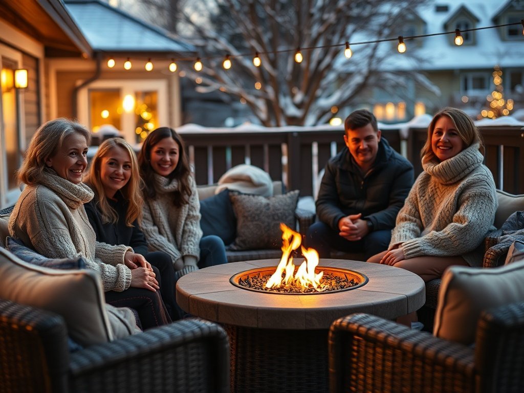 From Cold Backyard to Alpine Christmas Lounge: How a 10-Piece Fire-Pit Sectional Transforms Winter Hosting