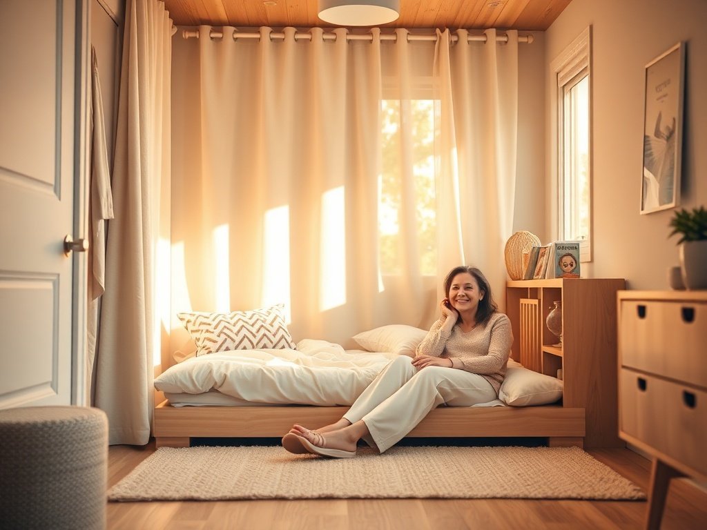 A tiny nursery upgrade that adds a floor bed + bookshelf in one compact footprint