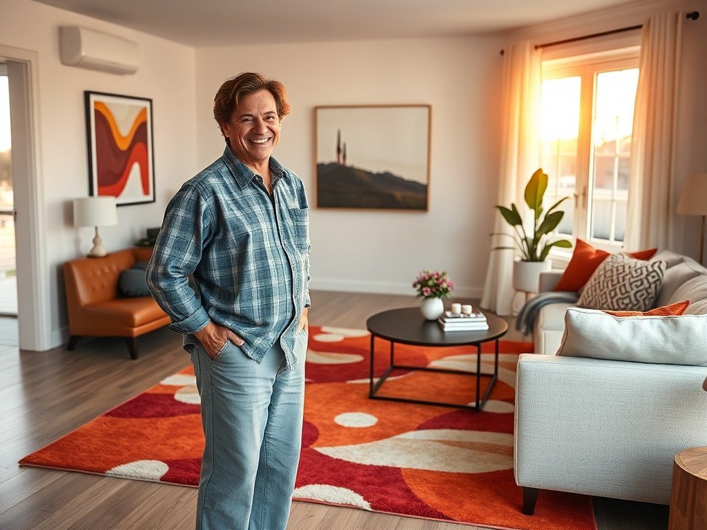 How an 8×10 abstract washable rug can make a room feel finished in one afternoon