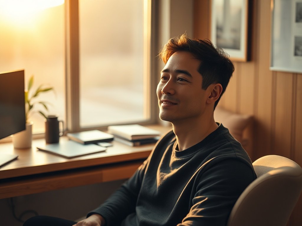 From cramped corner to calm command center: how the UPOSOJA 63-inch oak executive desk can turn a small home office into a Japandi-style productivity zone