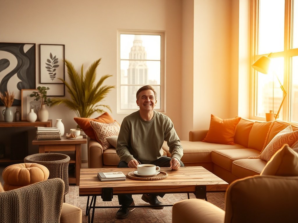 How the Pomona 42-Inch Rustic Industrial Coffee Table Can Make Your Fall Living Room Feel Finished in One Weekend