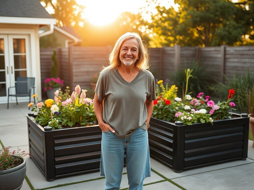 Turn an Empty Patch Into a Custom-Looking Flower Bed Layout in 1 Weekend with 2 Galvanized Raised Beds