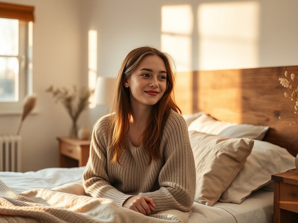 From plain bedroom to cottagecore retreat: how a rustic full-size bed frame changes the whole fall mood