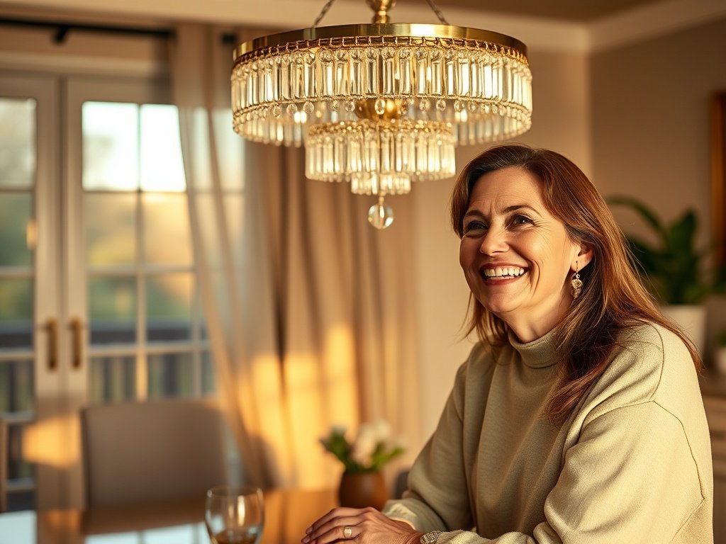 How a Vintage Crystal Drum Chandelier Can Make 1 Room Look Fully Finished in an Afternoon