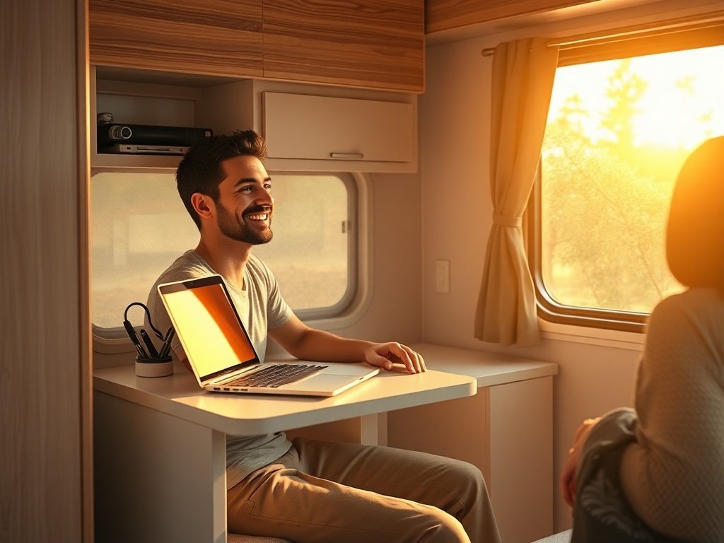 Turn a 26-inch RV Corner Into a Real Work Zone: How a Compact 15-in-1 Portable Desk Makes Remote Work Easier