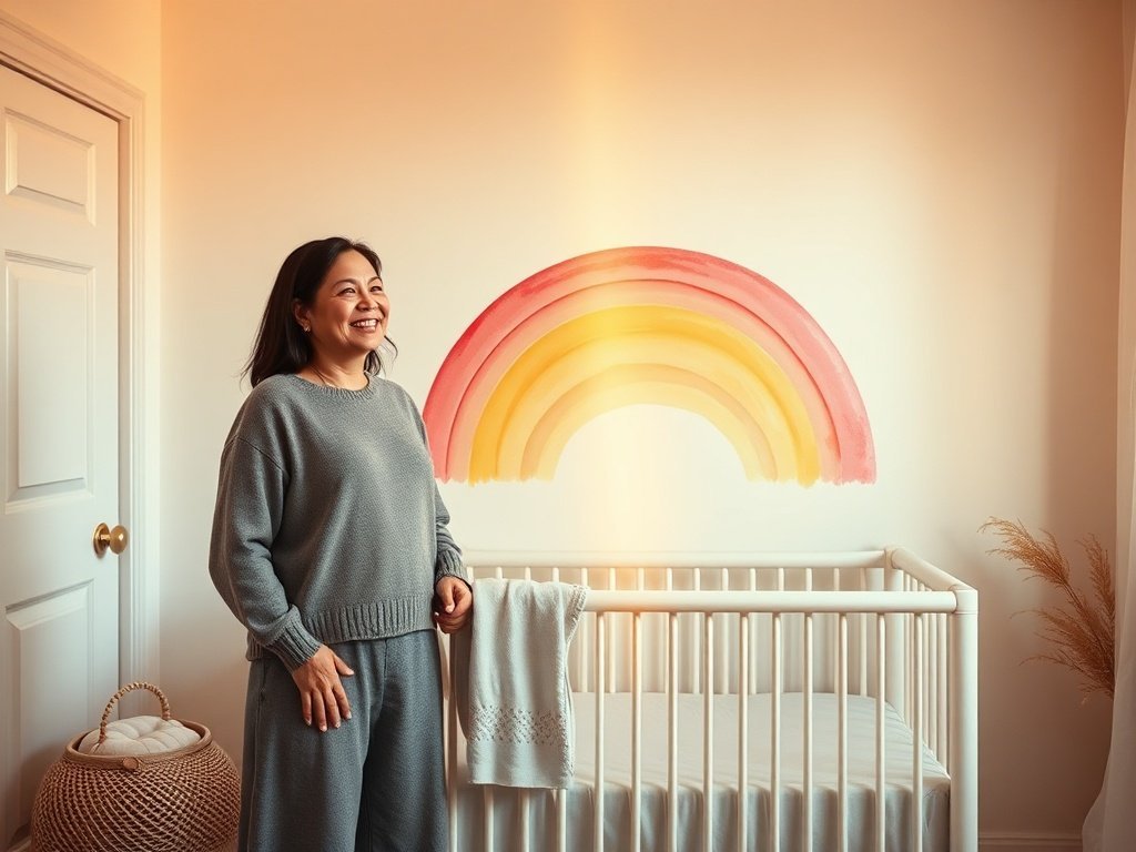 How a $17.99 Peel-and-Stick Rainbow Mural Can Transform a Plain Nursery Wall in Minutes