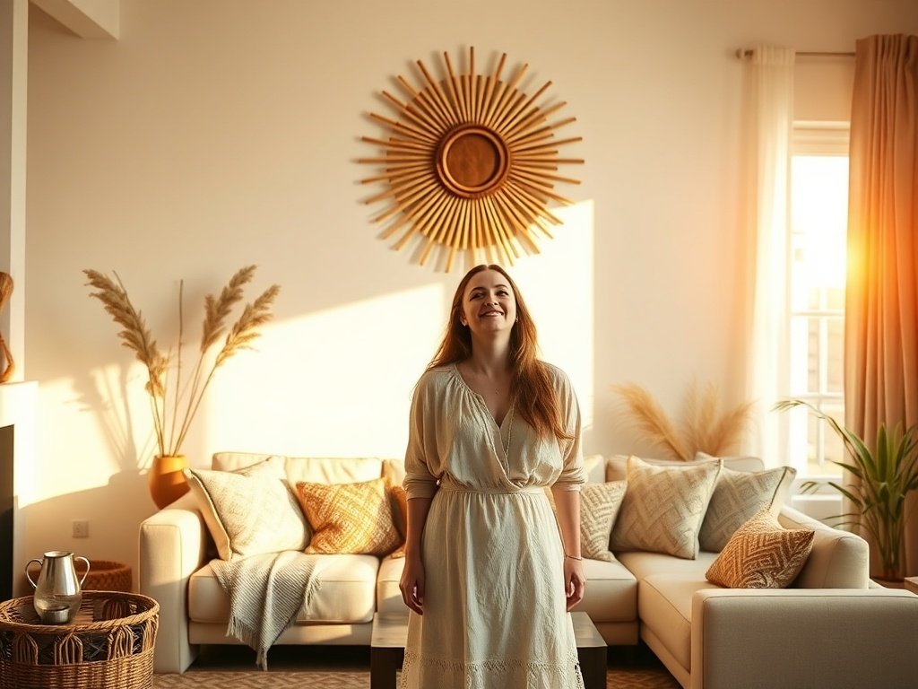 27-Inch Handmade Sunburst Wall Art: Turn a Blank Farmhouse Wall Into a Finished Focal Point