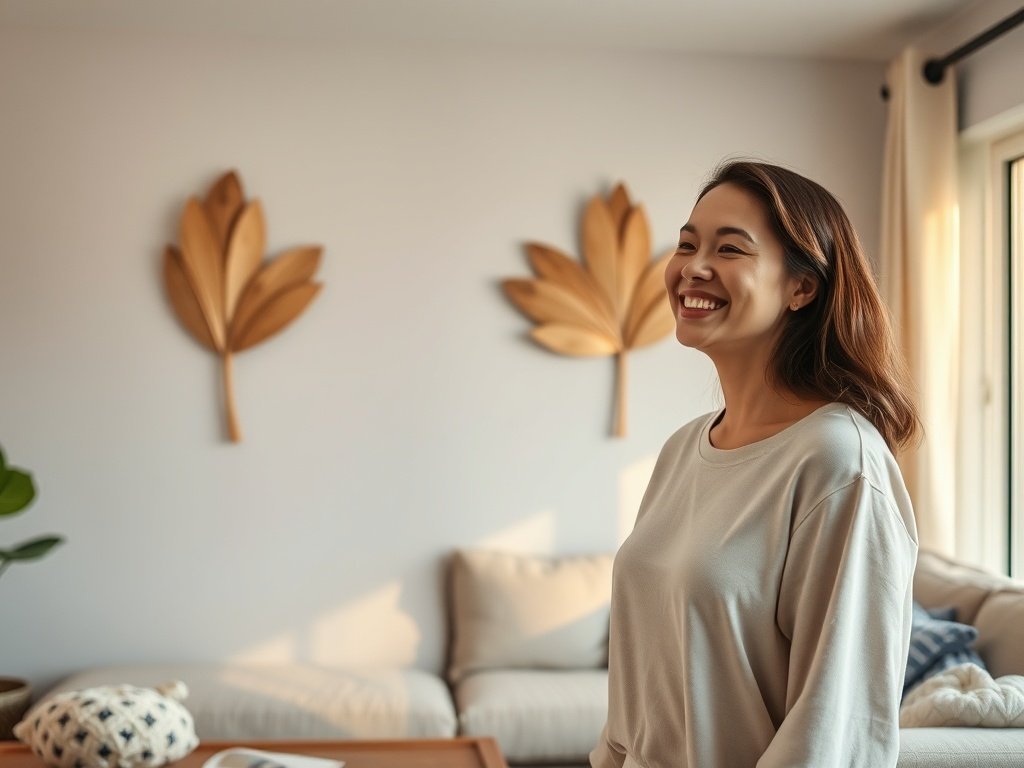 How 2 driftwood leaf pieces can make a blank wall feel finished in minutes