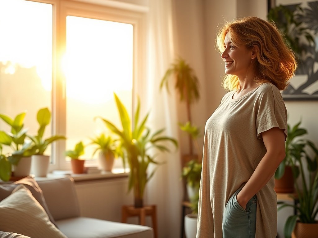 Turn one dead corner into a greenhouse-style focal point with a 5-tier walnut plant stand