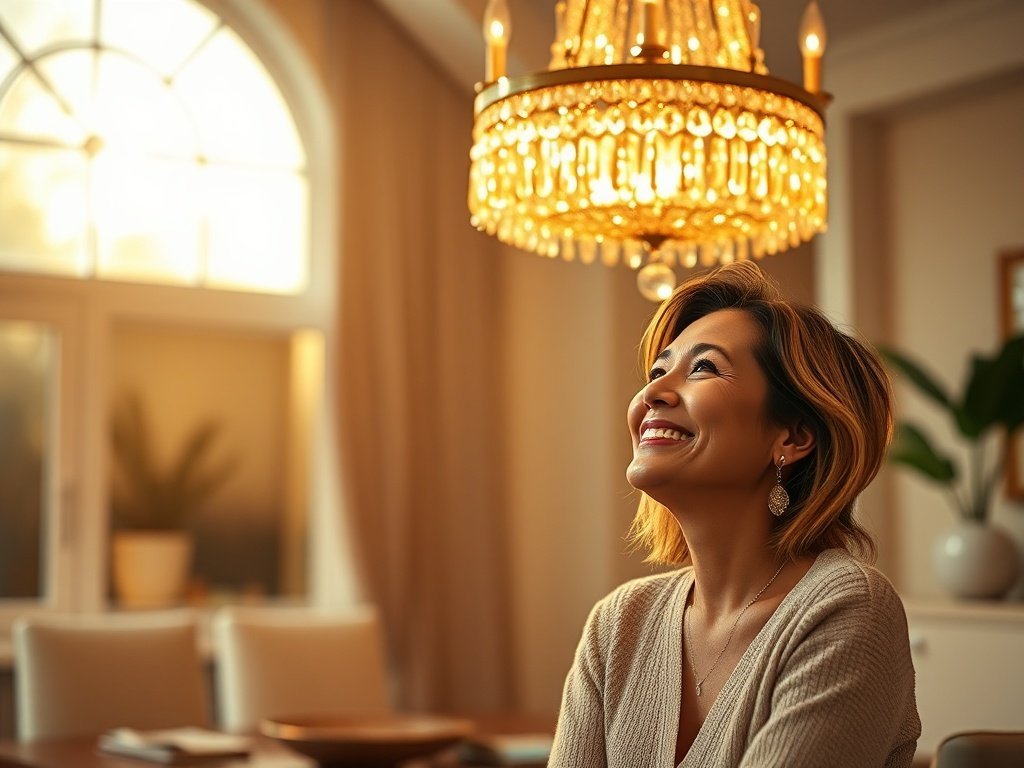 How a 10-Light Gold Crystal Chandelier Turns a Plain Room Into a Statement Space