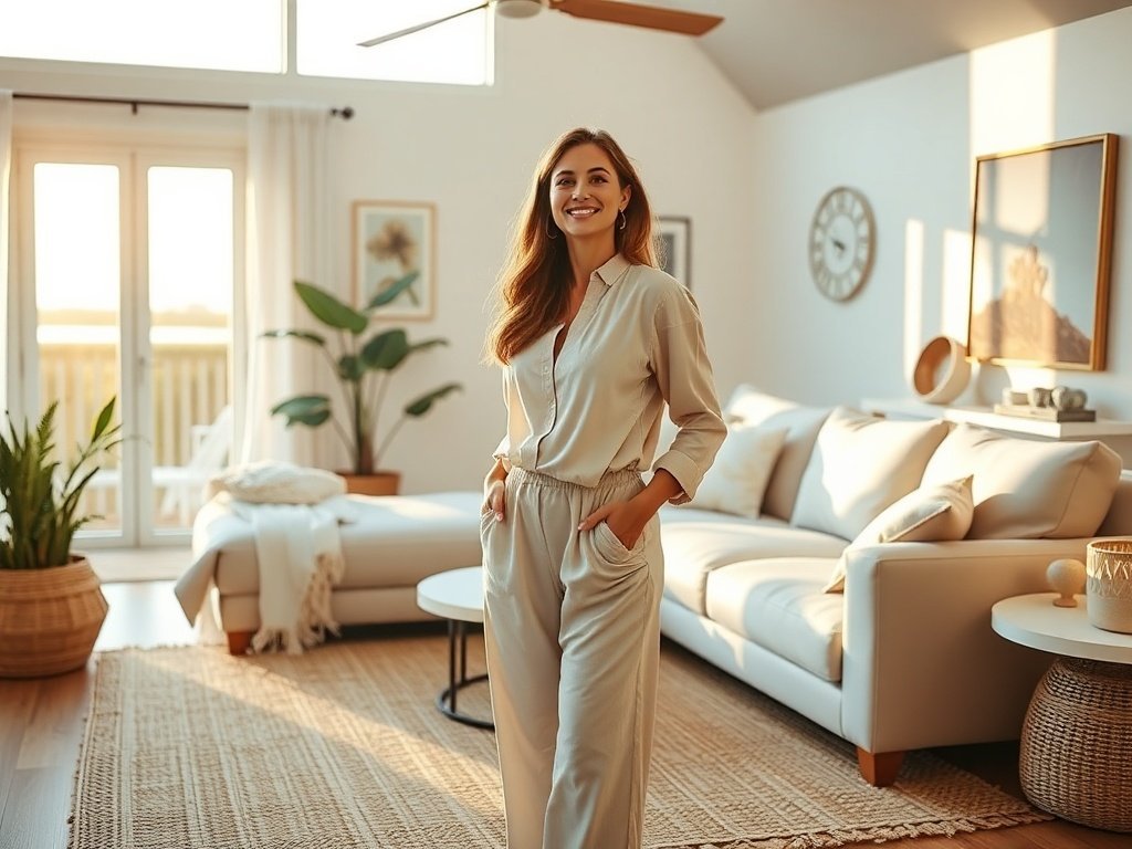 How a 83.5″ Light Beige Modular Sleeper Can Turn a Tight Coastal Living Room Into a Guest-Ready Retreat