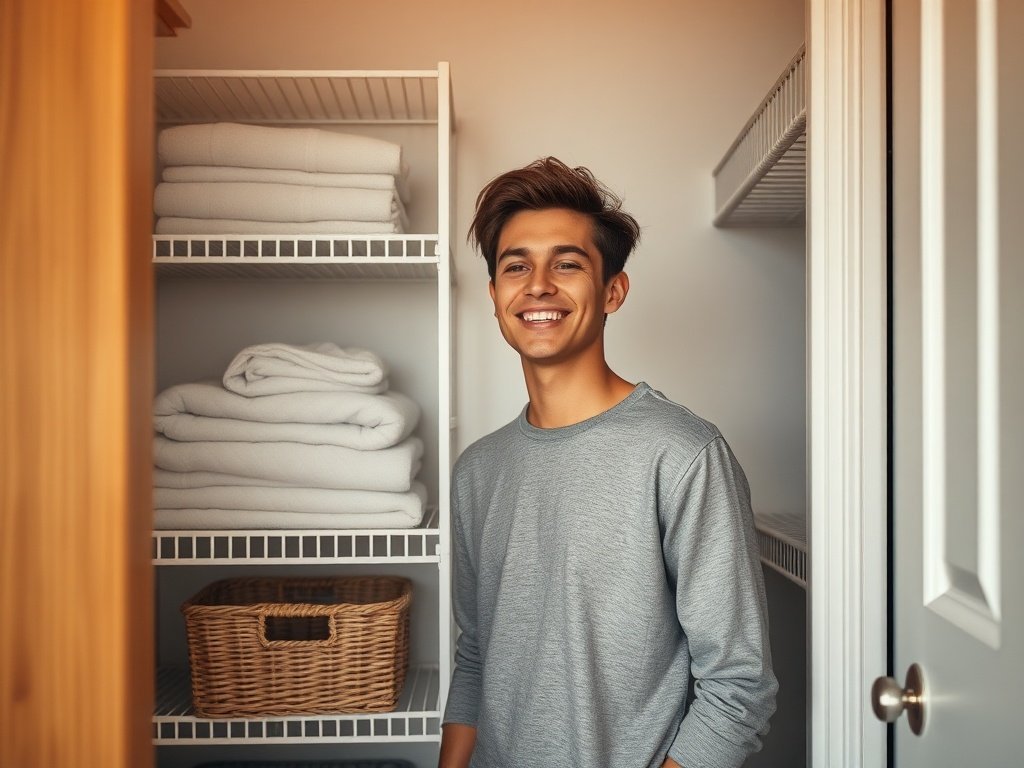 Turn one dead wall into 24 feet of storage before your closet gets worse