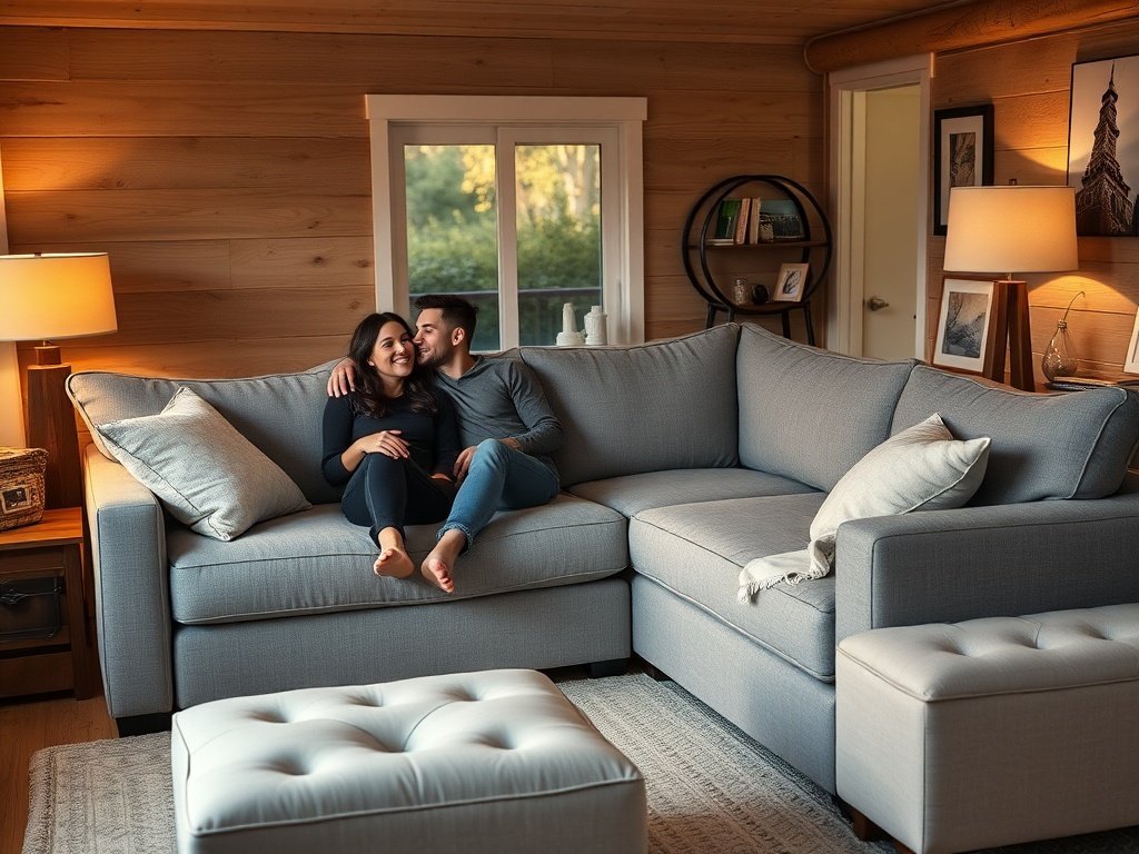 From cramped to flexible: how a 107-inch modular sectional adds seating, storage, and a guest bed to a tiny living room