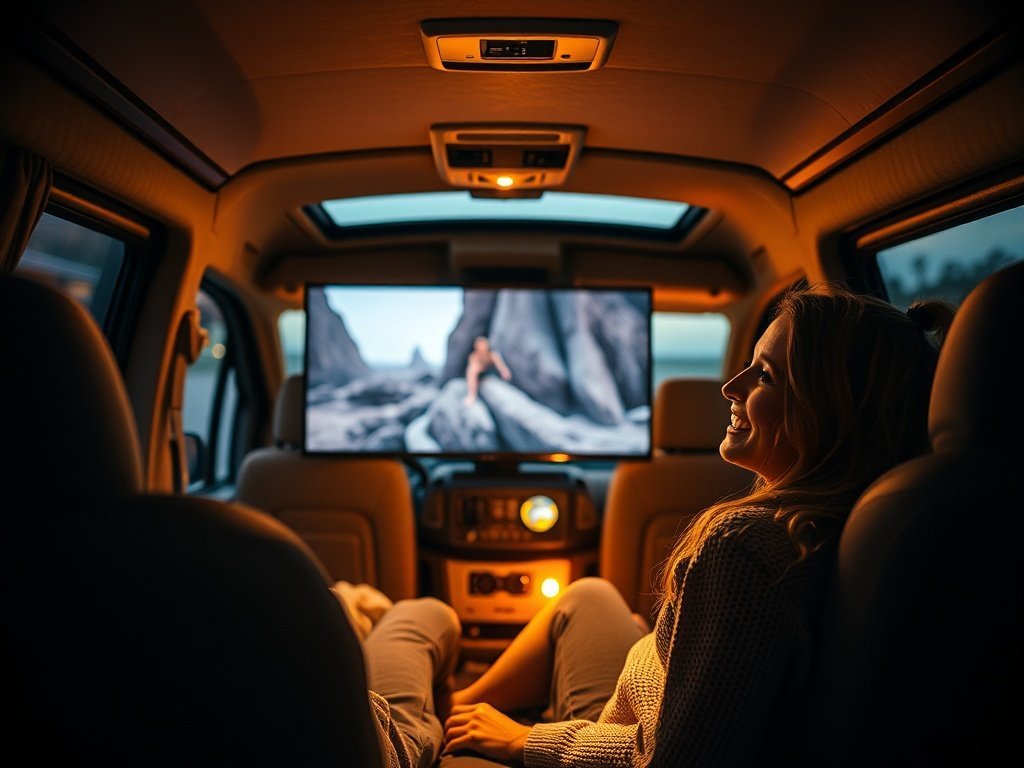 Upgrade Your Camper Van Entertainment in 10 Minutes with a 22-Inch 12V Smart RV TV