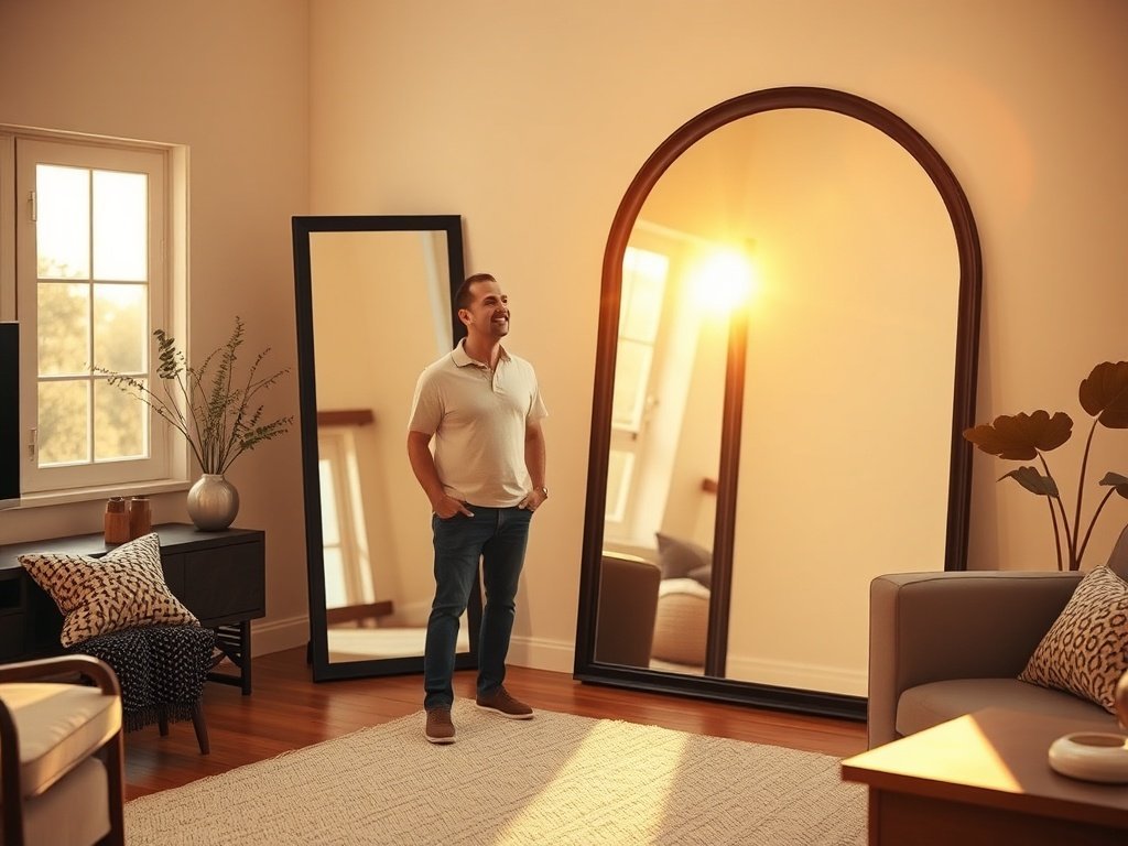 How a 81″ x 41″ Oversized Arched Mirror Can Make a Bare Room Feel Finished in Minutes