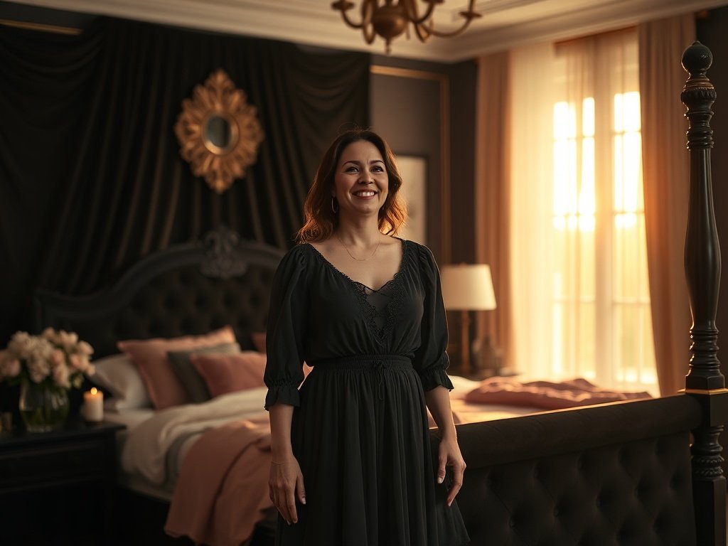 How a Gothic-Pastel Bedroom Gets a Dark-Romance Centerpiece in 1 Simple Upgrade