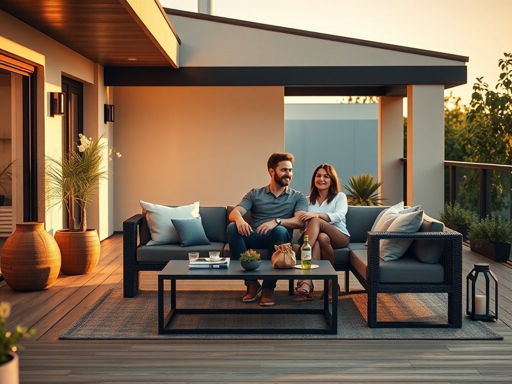 ComfCove 5-Seat Aluminum Patio Set Review: Turn a Plain Deck into a Modern Outdoor Lounge