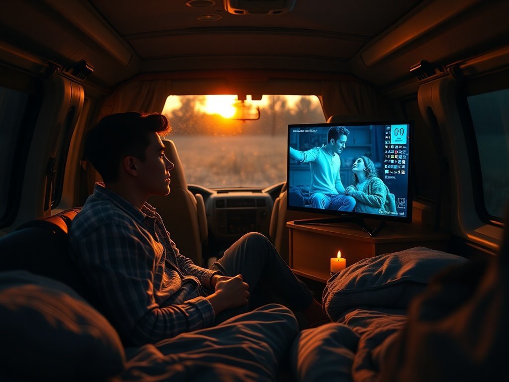 A 17-Inch Android Smart TV That Fits Camper Vans, RVs, and Small Kitchens Without Taking Over the Space